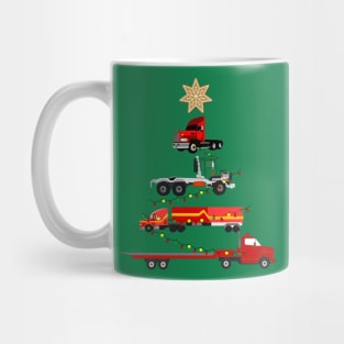 Trucker Christmas Tree Mug